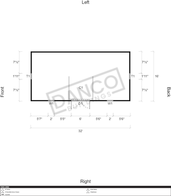 Dormer Shed 16x32 - Image 2