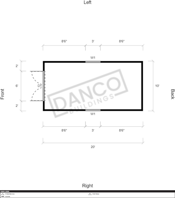 Extra Economy Metal Utility 10x20 - Image 2