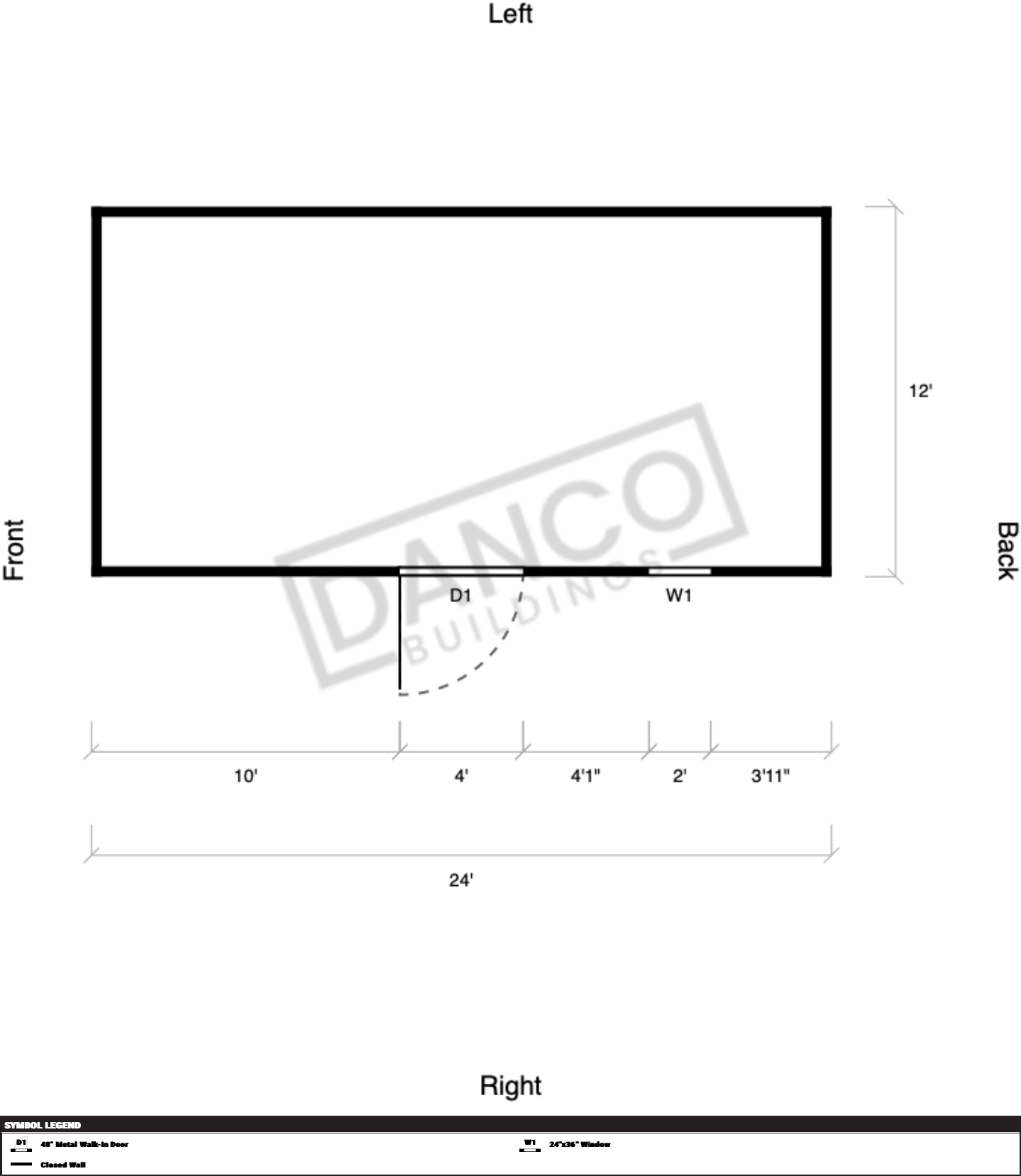 Extra Economy Metal Utility 12x24/240788 - Image 2