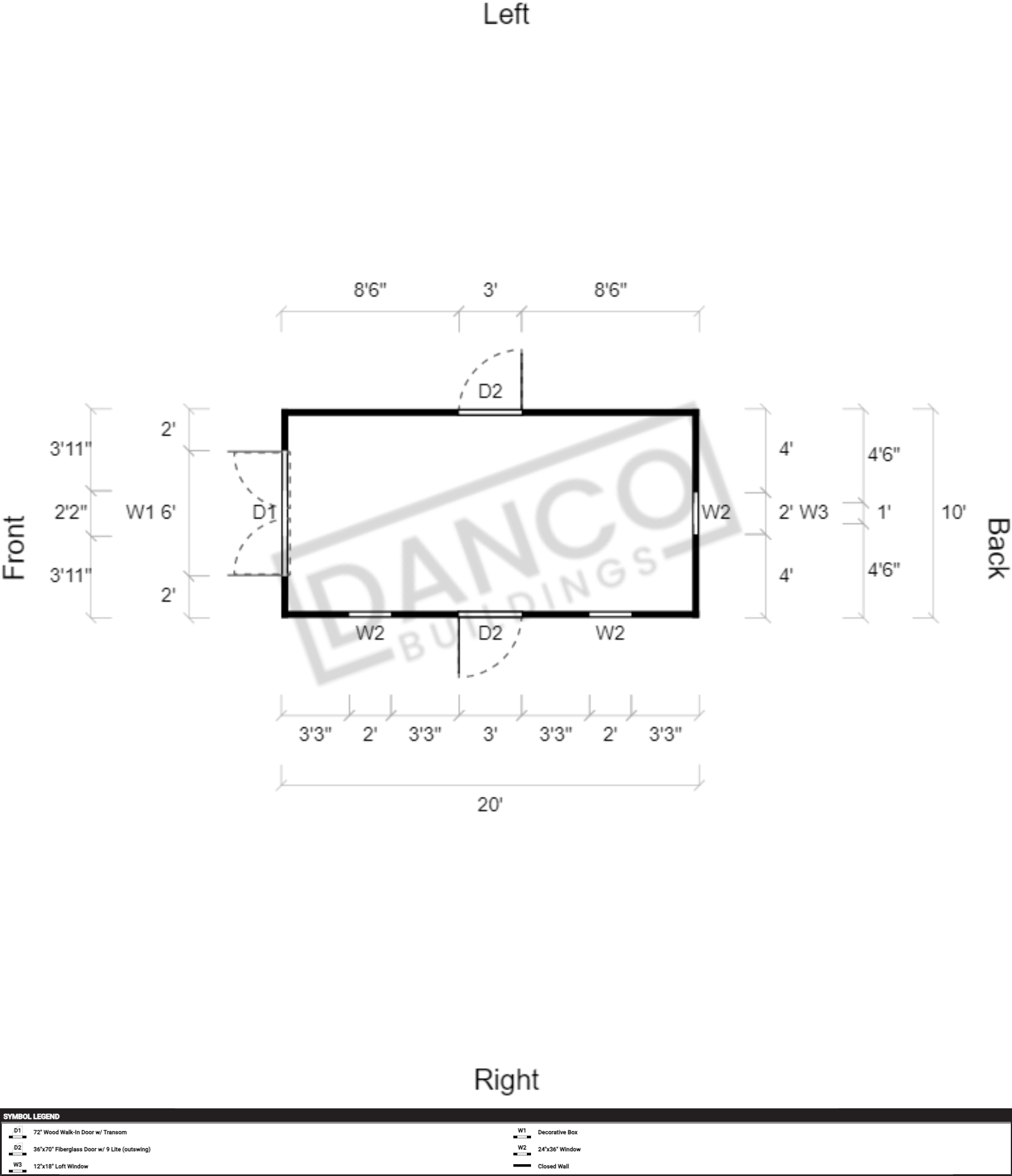 Economy Wood Lofted Barn 10x20/240883 - Image 2