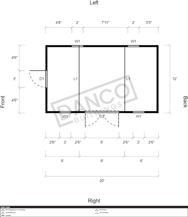 Side Lofted Barn 12x20 - Image 2