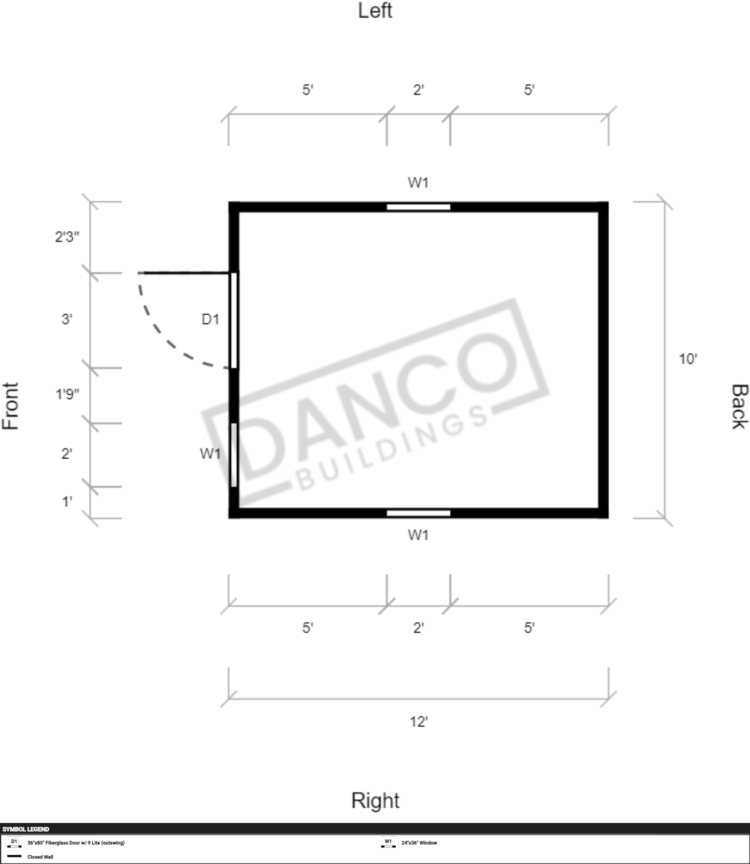 Economy Wood Utility 10x12 - Image 2