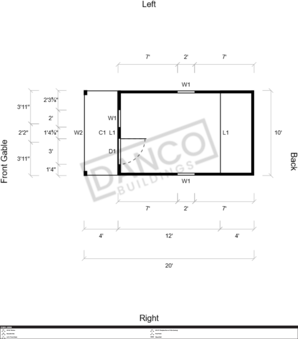 Lofted Barn Cabin 10x20 - Image 2
