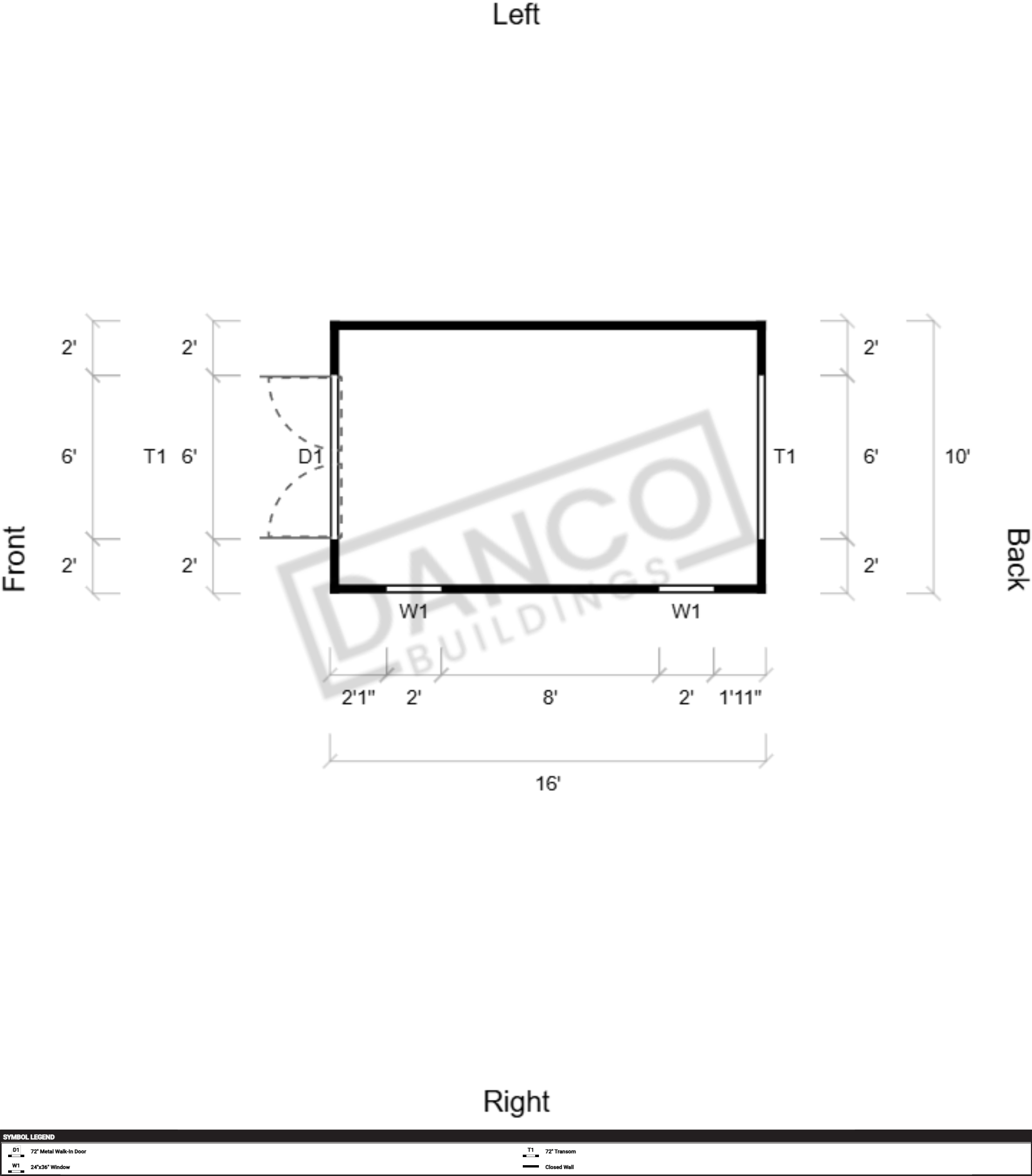 Extra Economy Lofted Barn 10x16 - Image 2