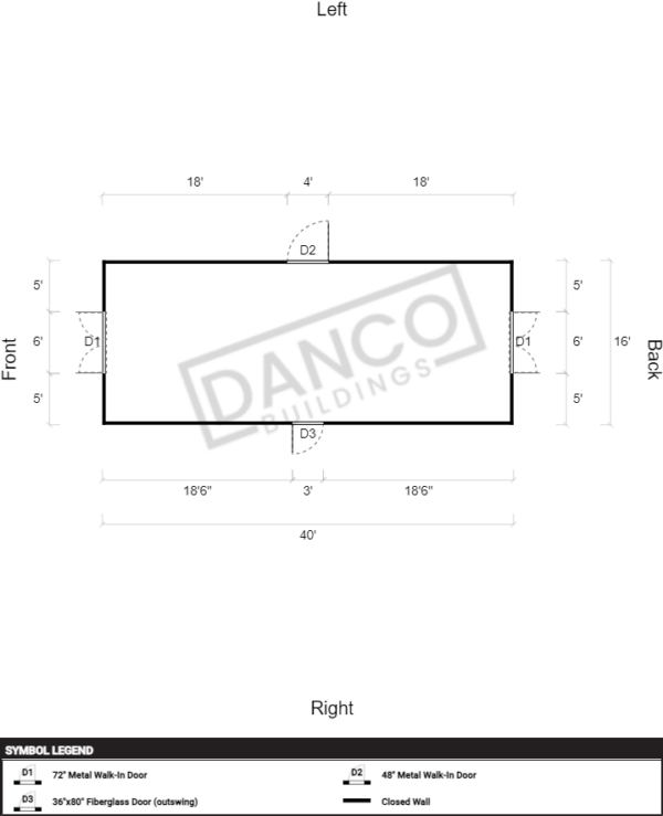 Utility Shed Premium 16x40 - Image 2