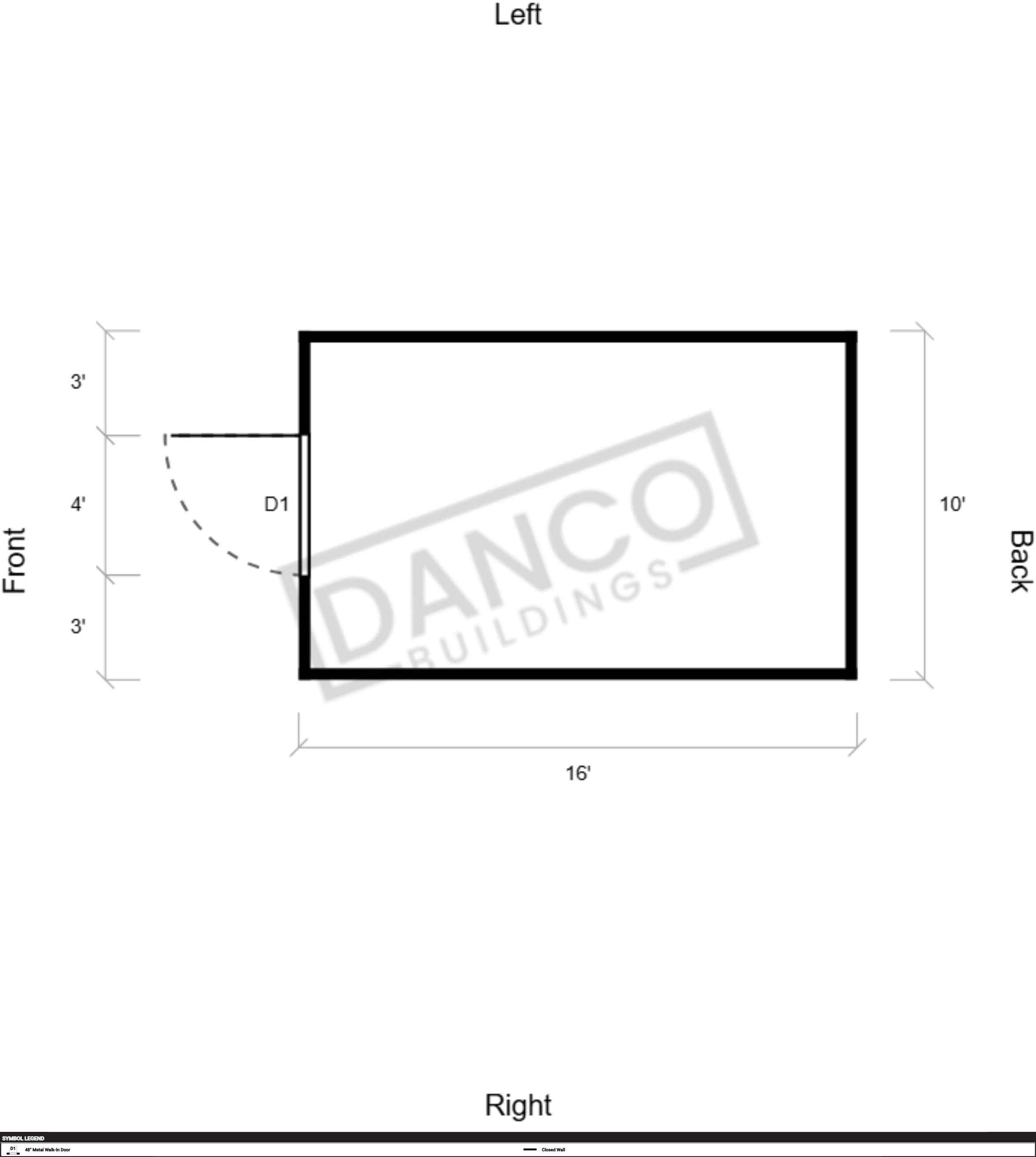 Extra Economy Metal Utility 10x16 - Image 2