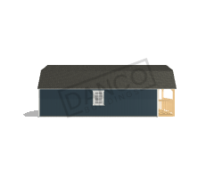Wraparound Porch Lofted Barn Cabin 16x32 - Image 4