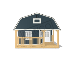 Wraparound Porch Lofted Barn Cabin 16x32 - Image 6