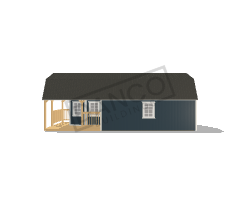 Wraparound Porch Lofted Barn Cabin 16x32 - Image 3