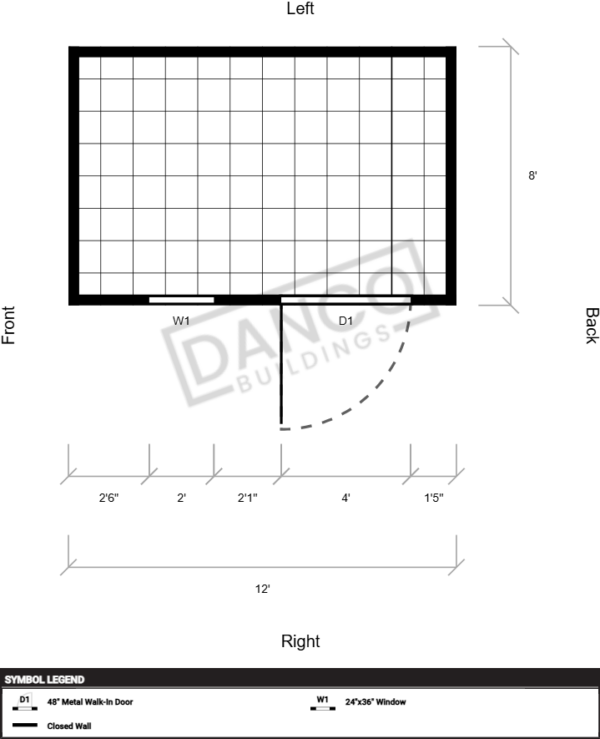 Extra Economy Metal Utility 8x12 - Image 2