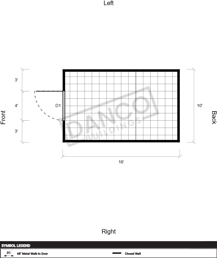 Extra Economy Metal Utility 10x16 - Image 2