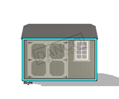 Side Lofted Barn 8x12/250159 - Image 3