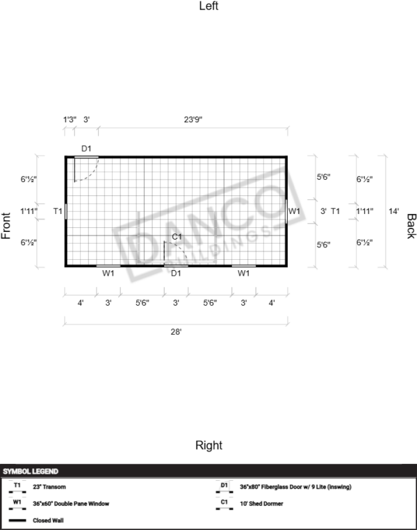 Dormer Shed 14x28 - Image 2