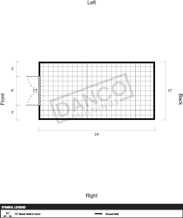 Utility Shed Premium 12x24 - Image 2