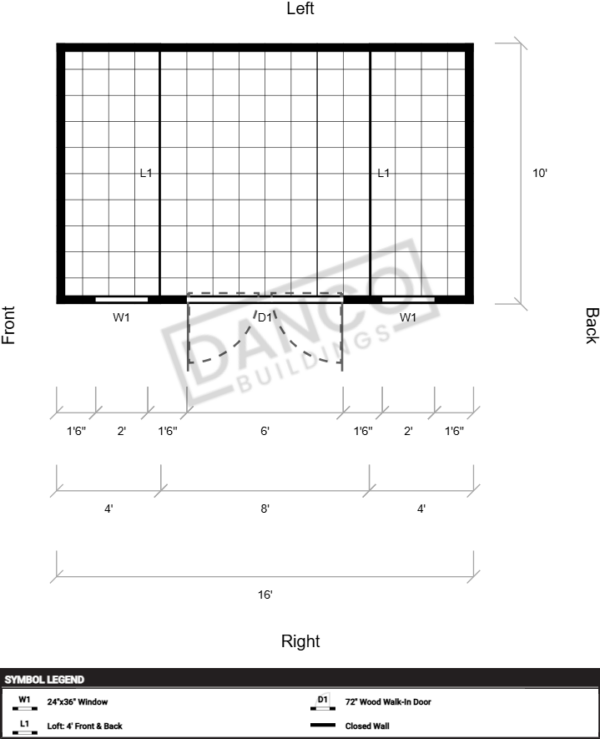 Side Lofted Barn 10x16 - Image 2