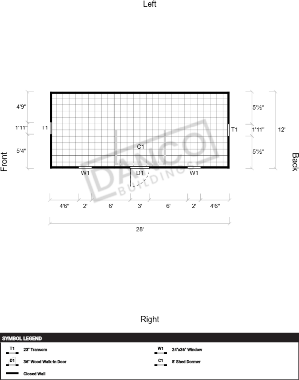 Dormer Shed 12x28 - Image 2