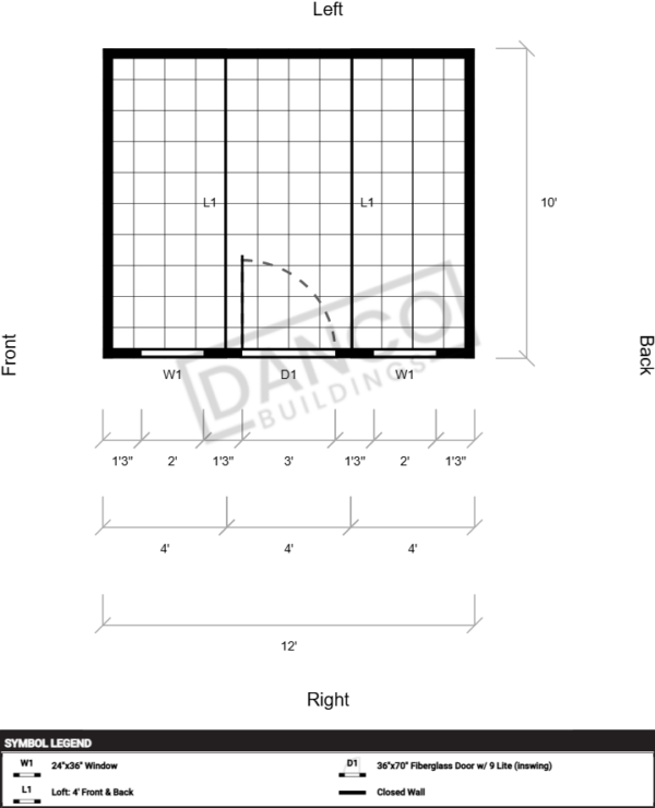 Side Lofted Barn Premium 10x12 - Image 2