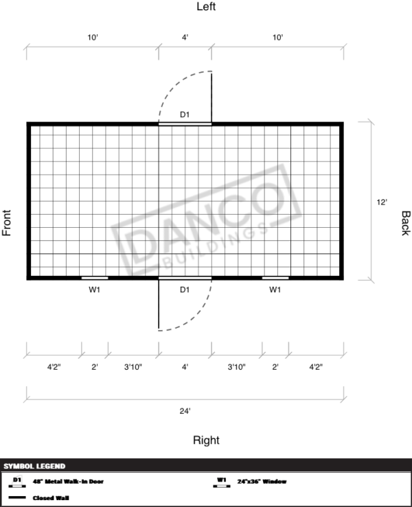 Extra Economy Metal Utility 12x24 - Image 2