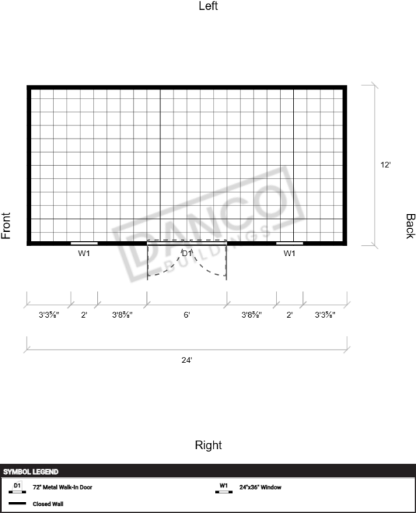 Extra Economy Lofted Barn 12x24/250132 - Image 2