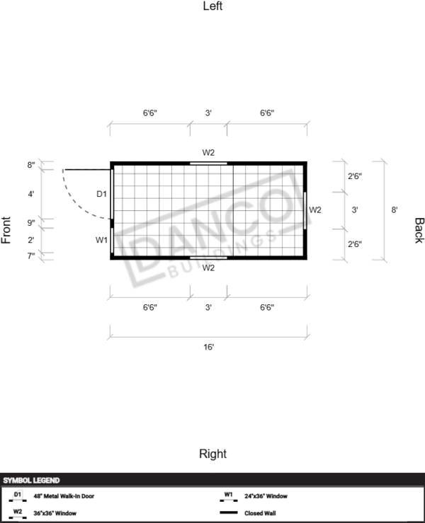 Extra Economy Lofted Barn 8x16 - Image 2