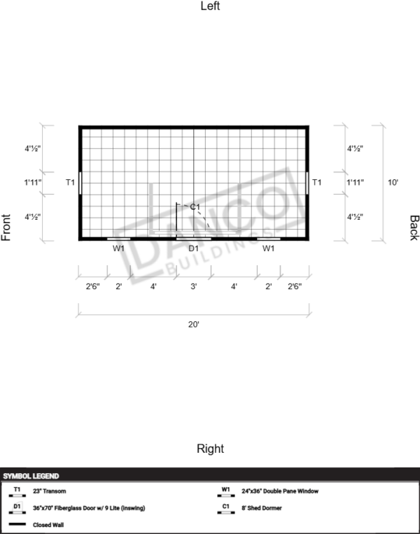Dormer Shed 10x20 - Image 2