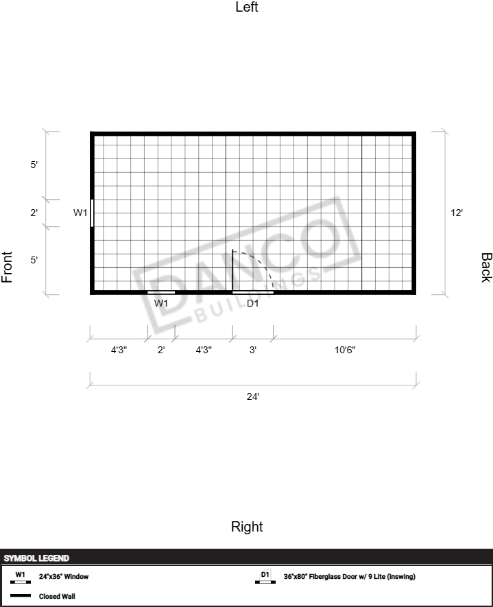Economy Wood Utility 12x24 - Image 2