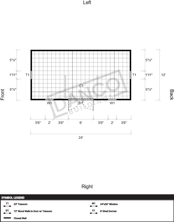 Dormer Shed 12x24 - Image 2