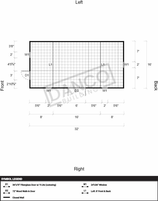 Side Lofted Barn 16x32 - Image 2