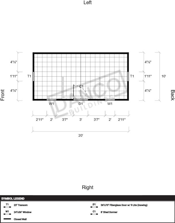Dormer Shed 10x20 - Image 2