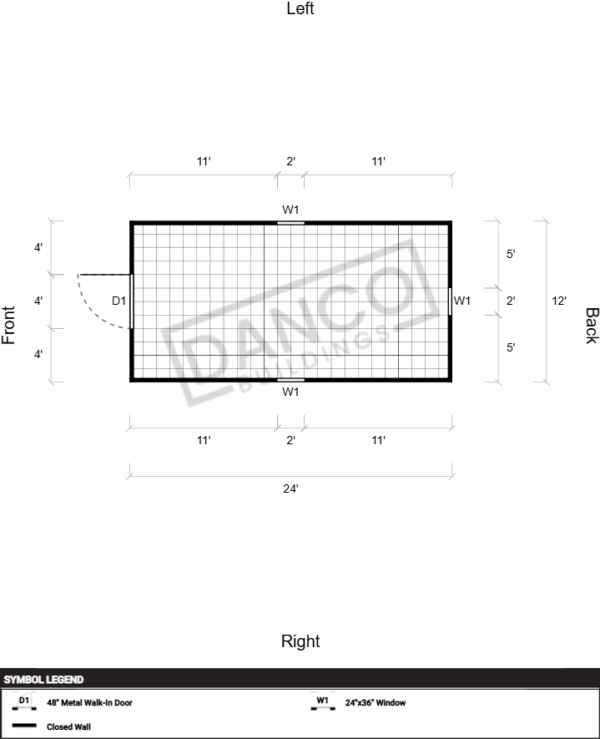 Extra Economy Metal Utility 12x24 - Image 2