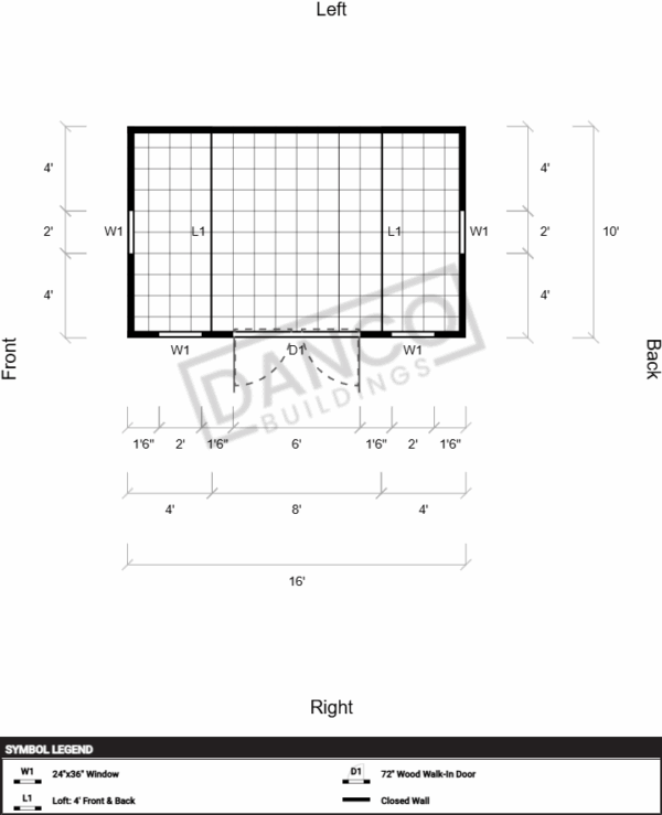 Side Lofted Barn 10x16 - Image 2