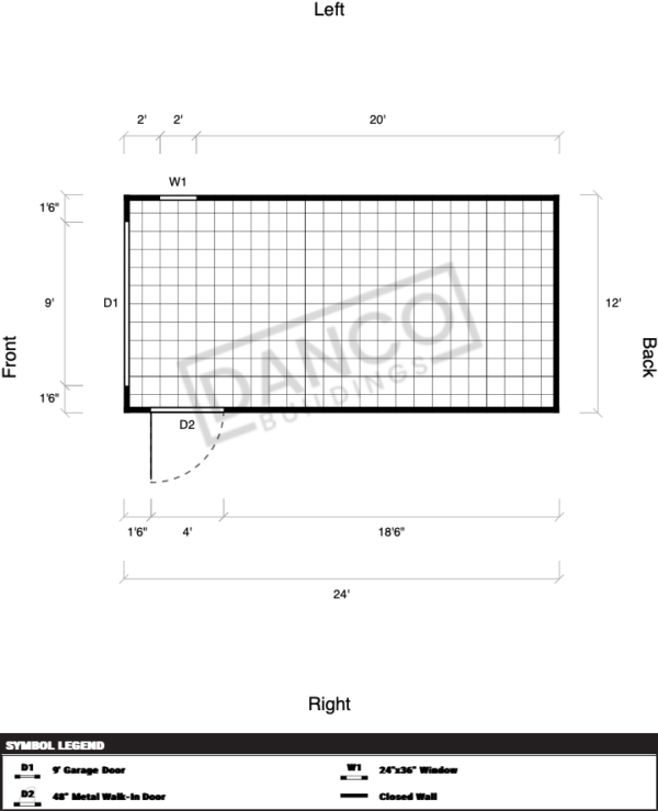 Extra Economy Metal Utility 12x24 - Image 2