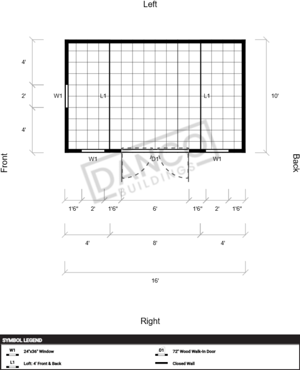 Side Lofted Barn 10x16 - Image 2