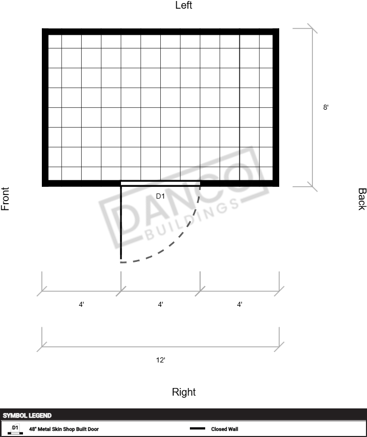 Extra Economy Metal Utility 8x12 - Image 2