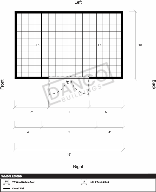 Side Lofted Barn 10x16 - Image 2