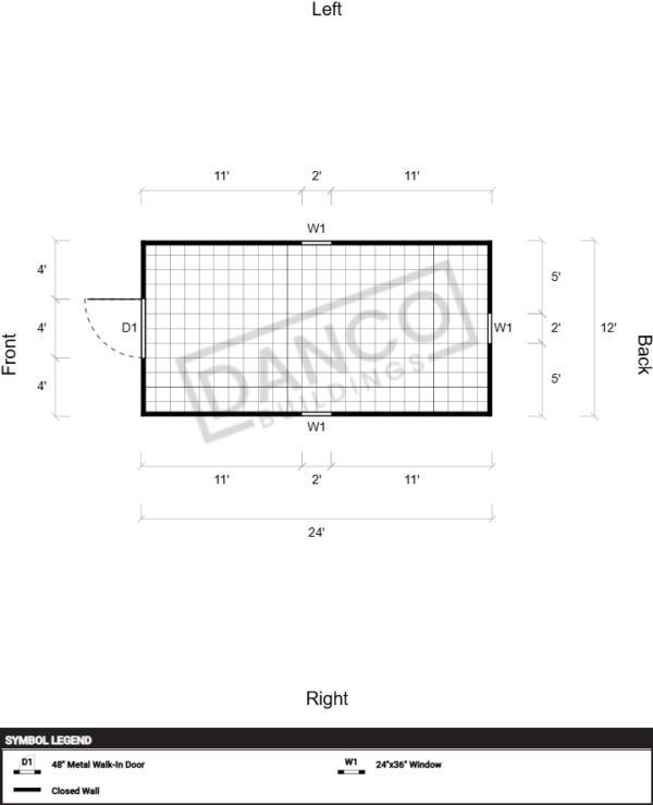 Extra Economy Metal Utility 12x24 - Image 2