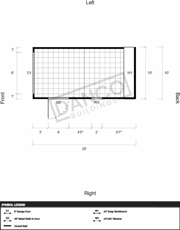 Extra Economy Metal Utility 10x20 250373 - Image 2