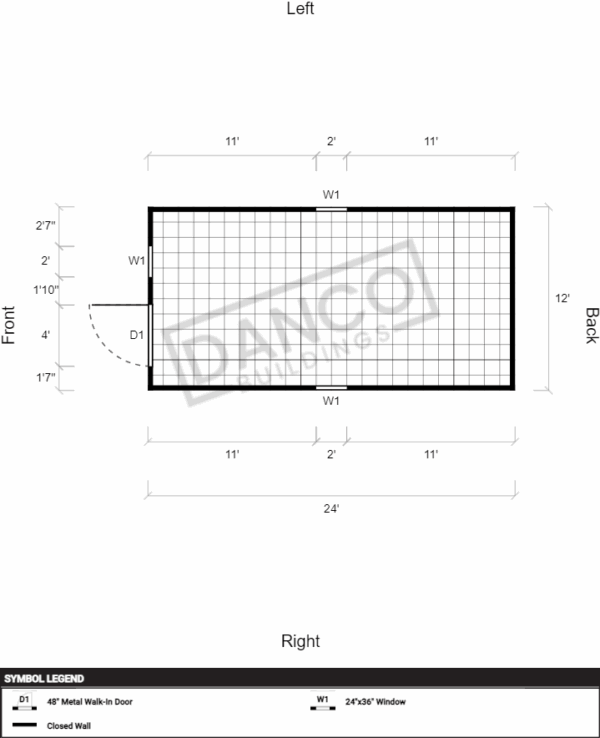 Extra Economy Metal Utility 12x24 - Image 2