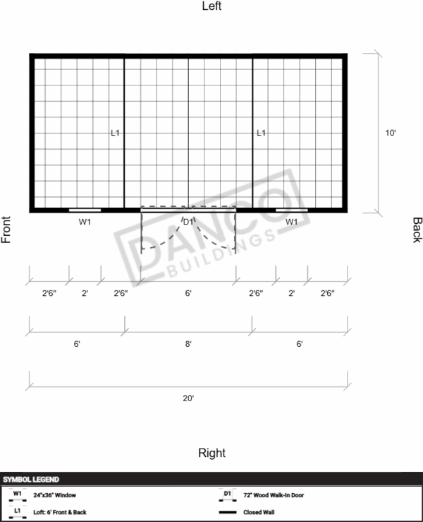 Side Lofted Barn 10x20 - Image 2
