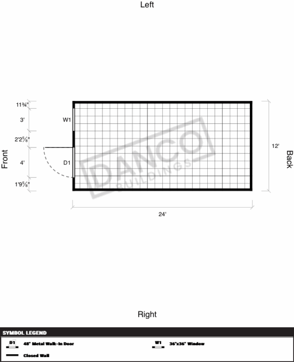 Extra Economy Metal Utility 12x24 - Image 2