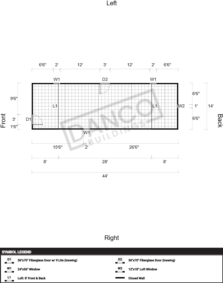 Lofted Barn 14x44 - Image 2