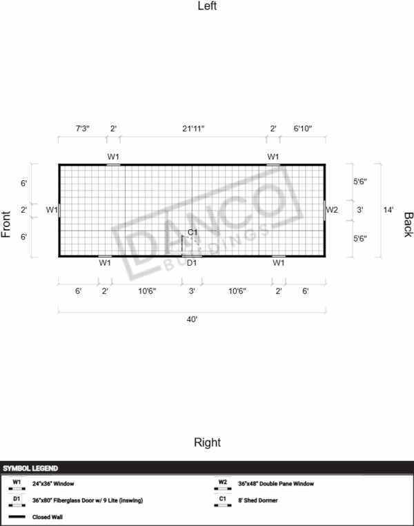 Dormer Shed 14x40 - Image 2
