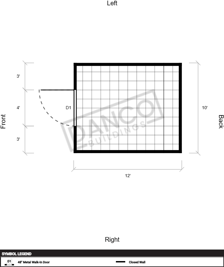 Extra Economy Metal Utility 10x12 - Image 2