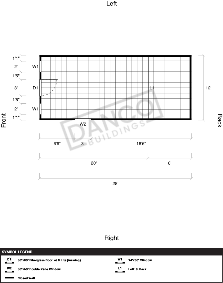 Utility Shed 12x28 - Image 2